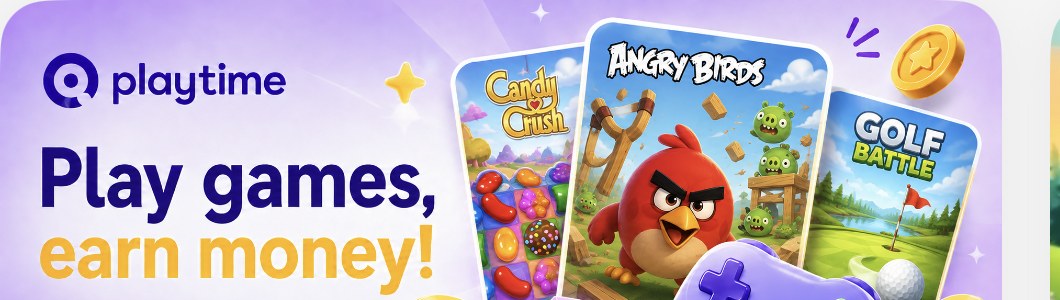 Playtime - Play games earn money